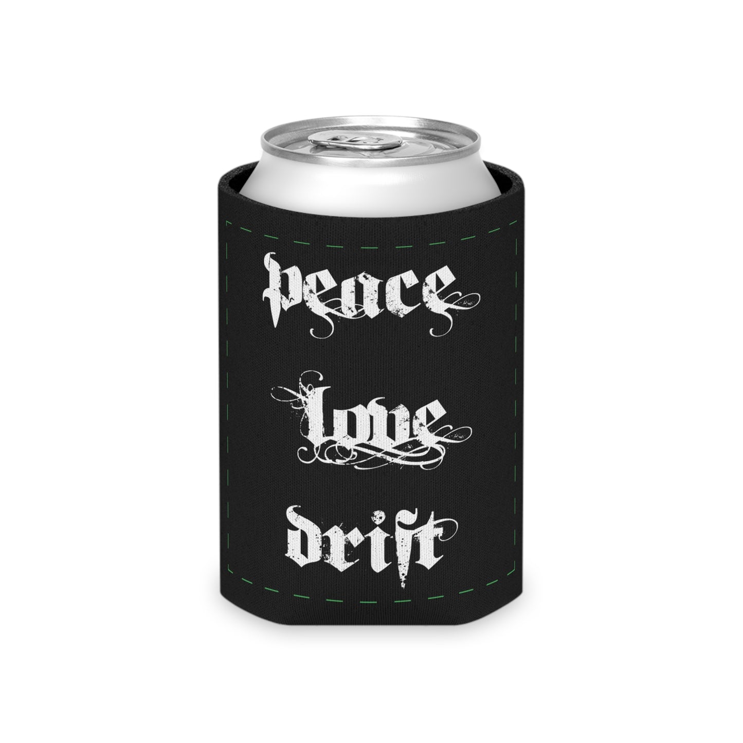 Peace Love Drift Can Koozie