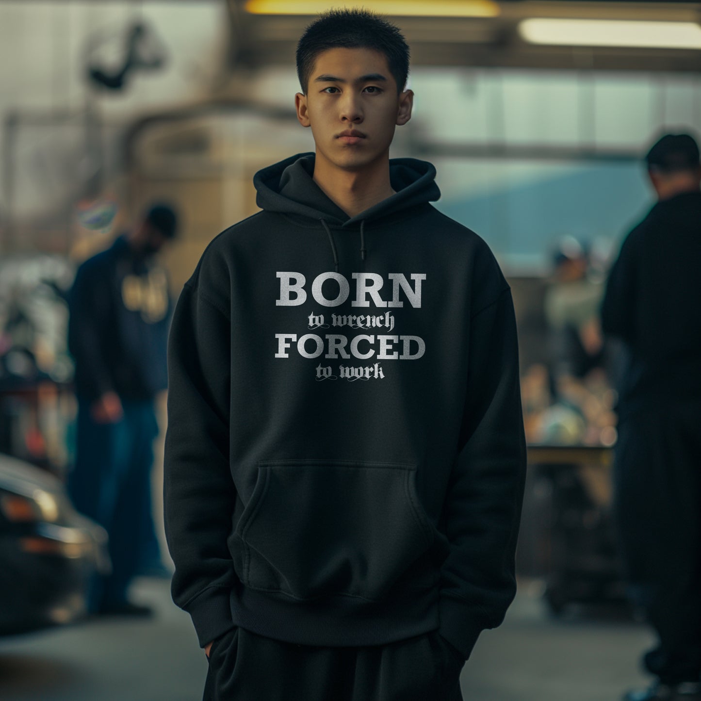 Born To Wrench Forced To Work Unisex Hoodie