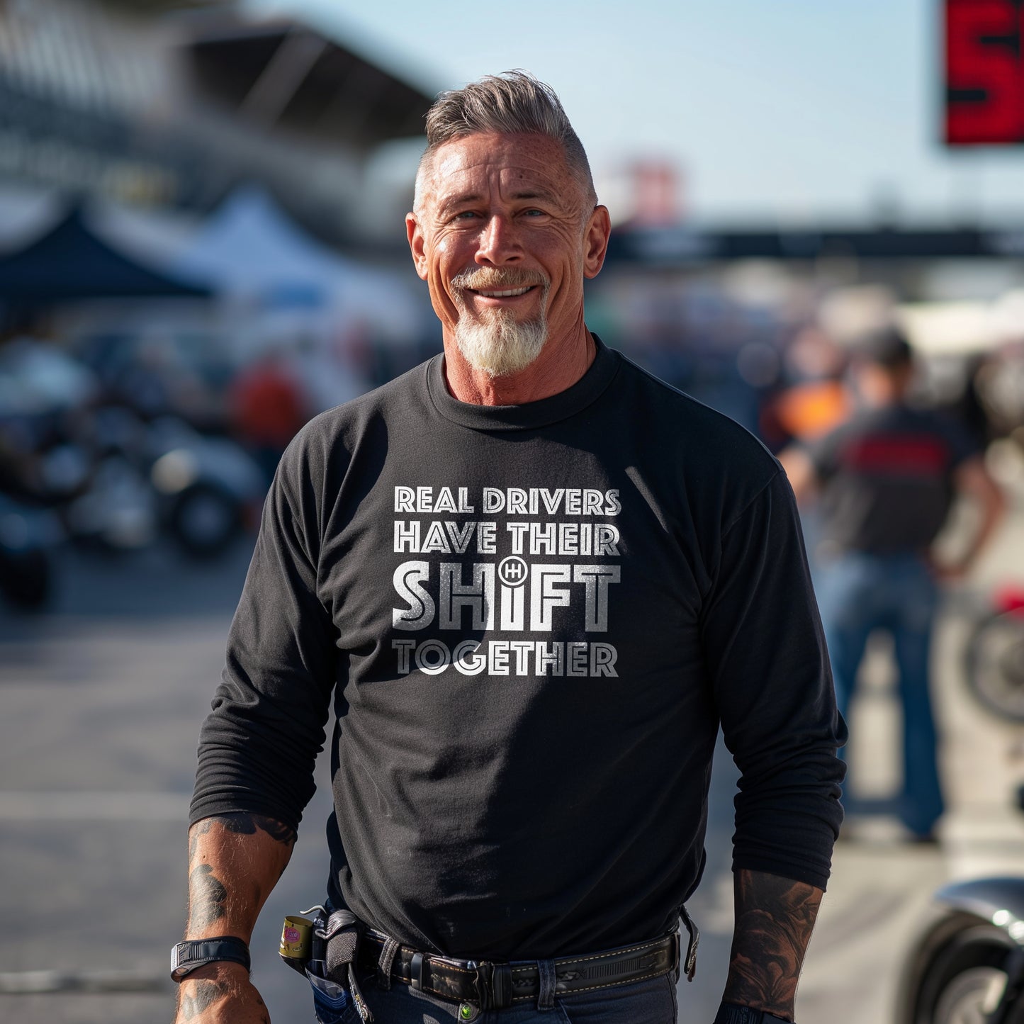 Real Drivers Have Their Shift Together Unisex Long Sleeve Tee
