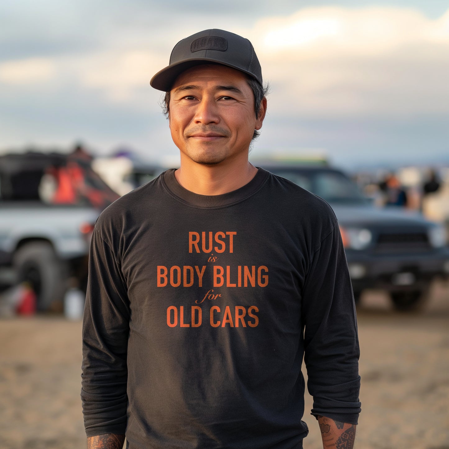 Rust Is Just Body Bling For Old Cars Unisex Long Sleeve Tee