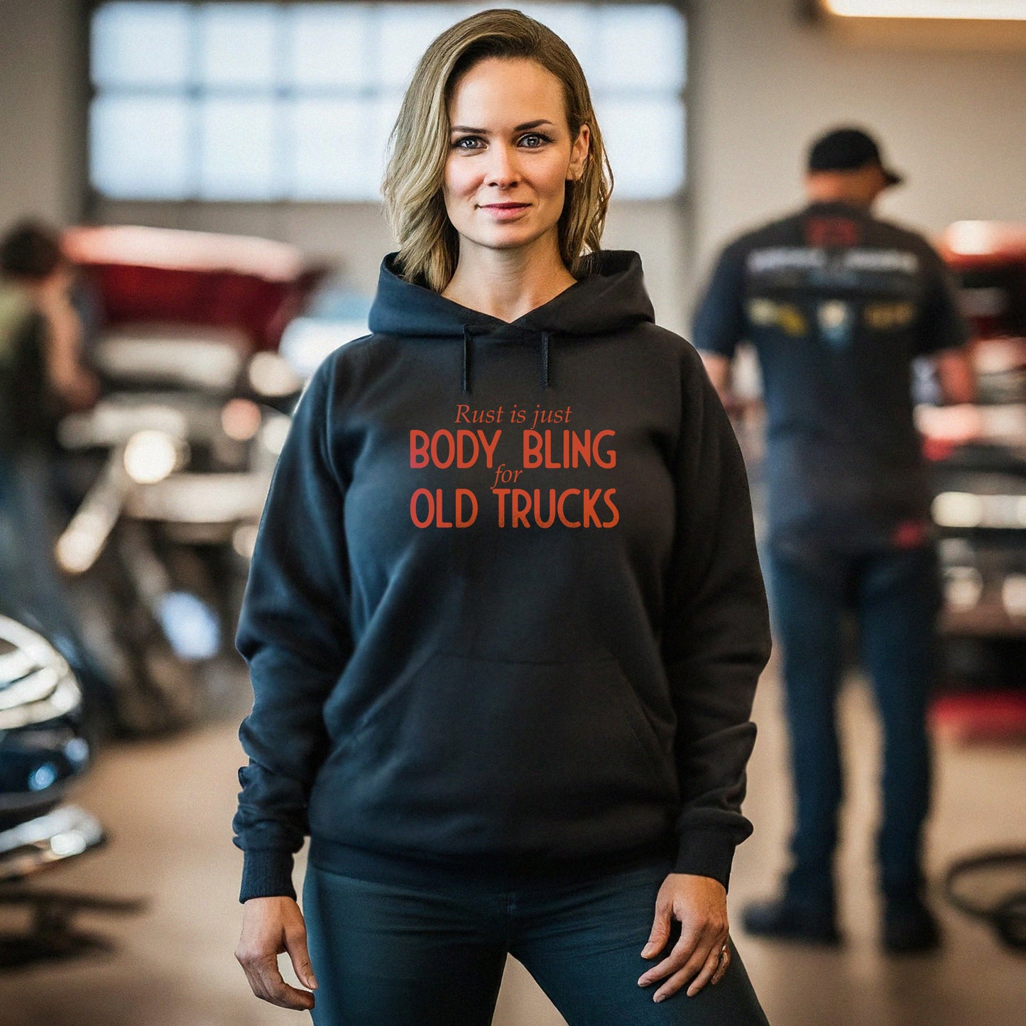 Rust Is Just Body Bling For Old Trucks Unisex Hoodie