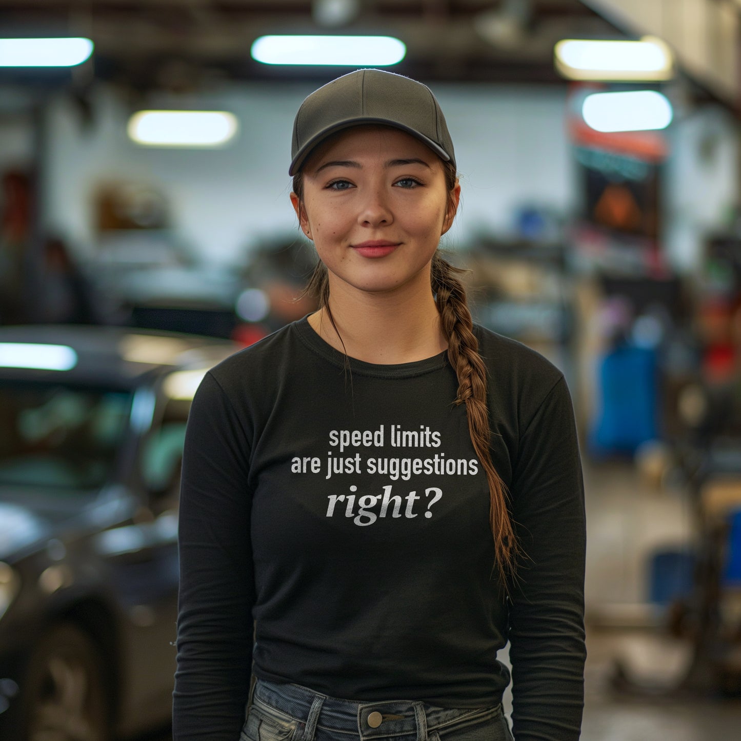 Speed Limits Are Just Suggestions Right? Unisex Long Sleeve Tee