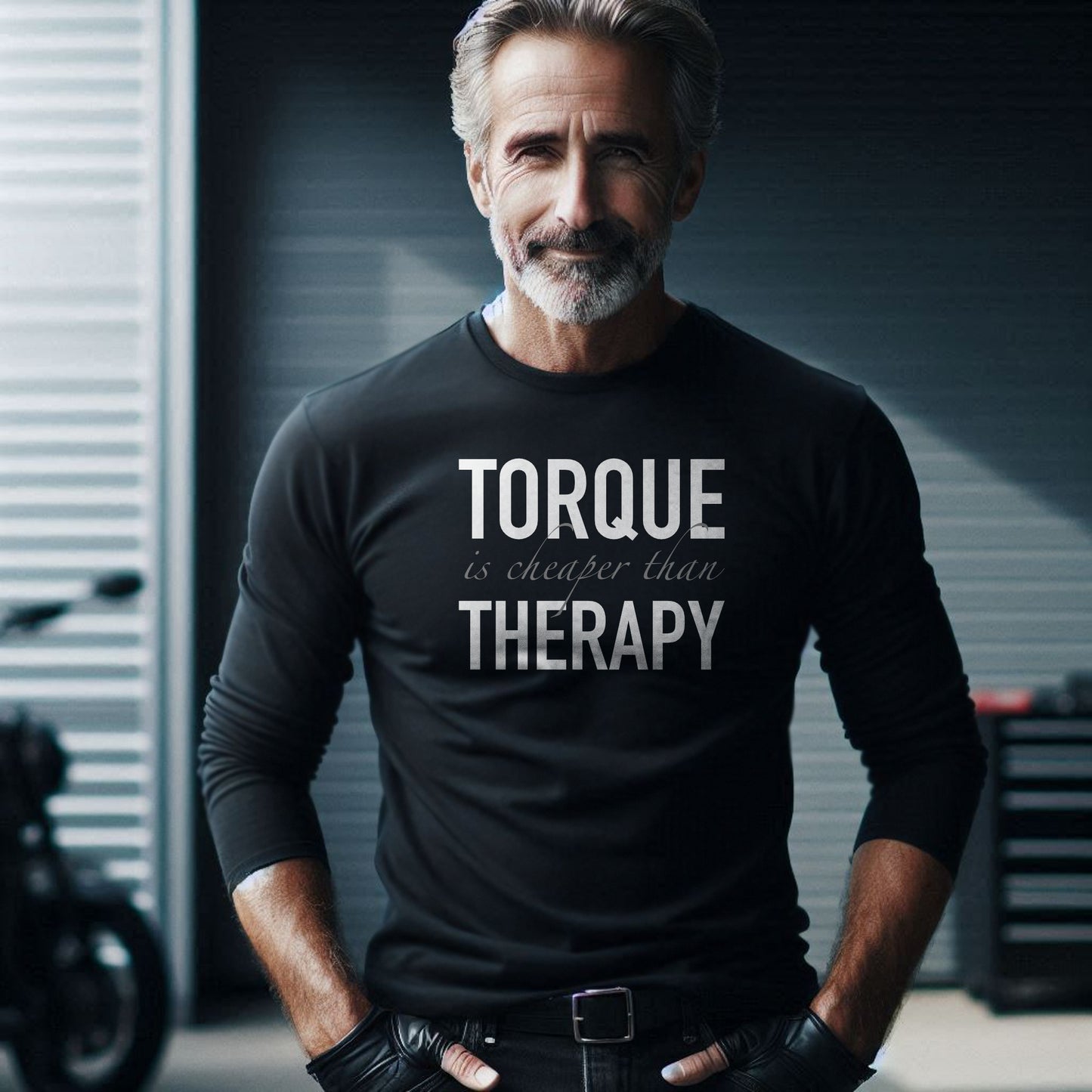 Torque Is Cheaper Than Therapy Unisex Long Sleeve Tee
