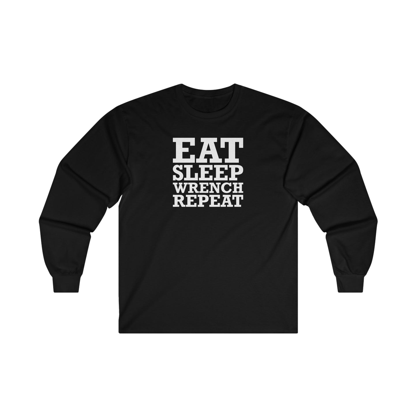 Eat Sleep Wrench Repeat Unisex Long Sleeve Tee