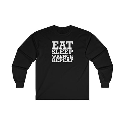 Eat Sleep Wrench Repeat Unisex Long Sleeve Tee