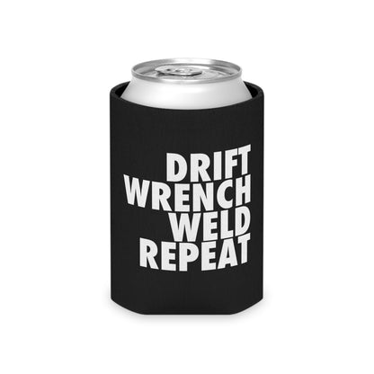 Drift Wrench Weld Repeat Can Koozie