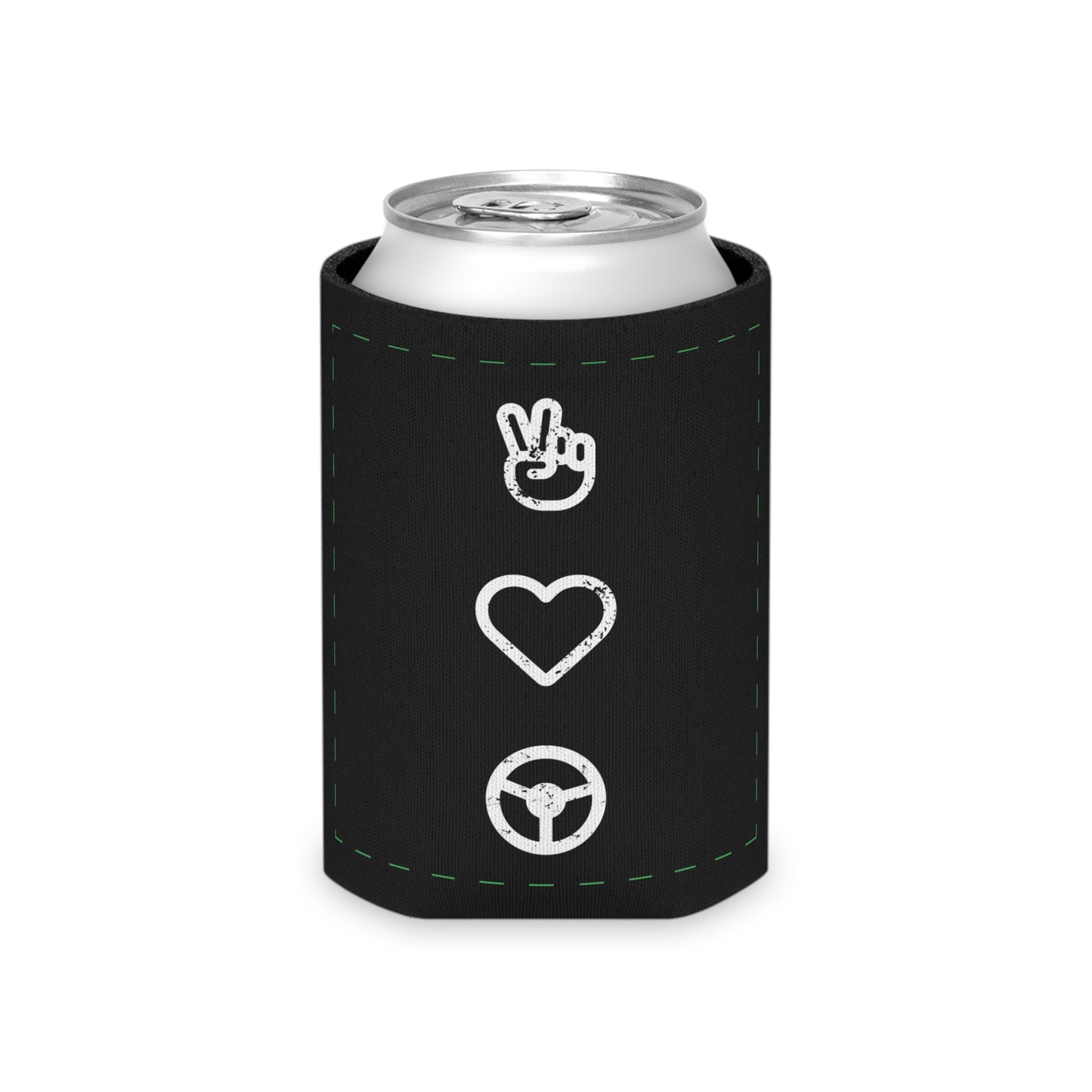 Peace Love Drift Can Koozie