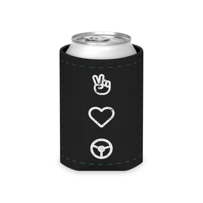 Peace Love Drift Can Koozie