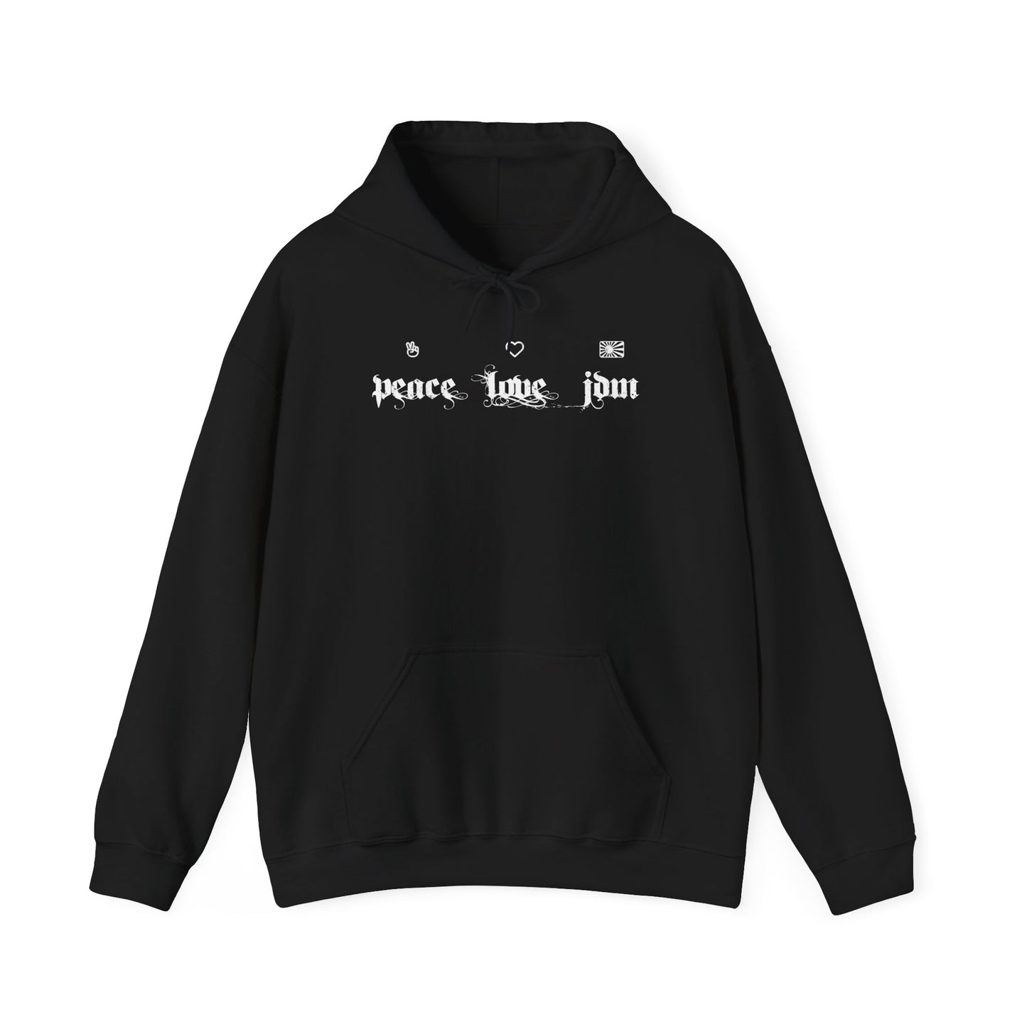 Peace Love JDM Unisex Hoodie