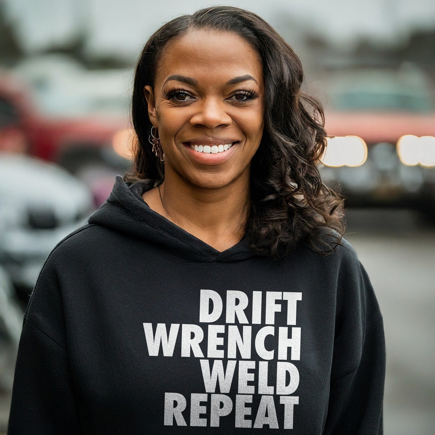 Drift Wrench Weld Repeat Unisex Hoodie