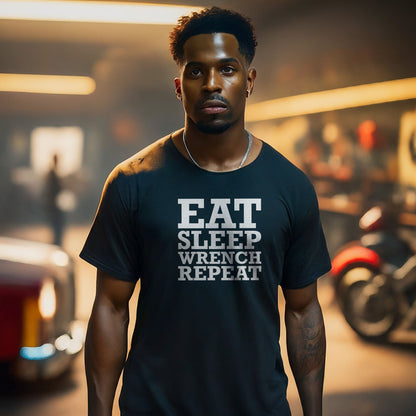 Eat Sleep Wrench Repeat Unisex T-Shirt