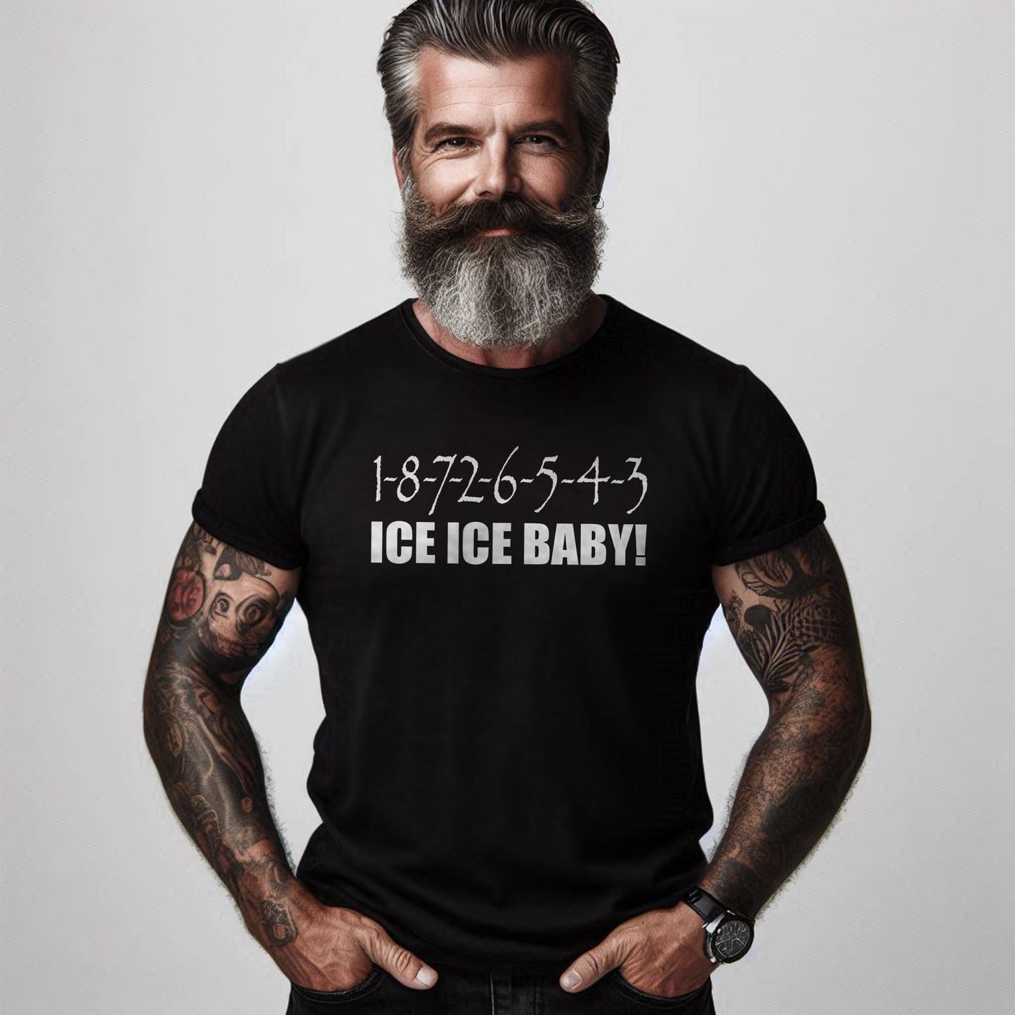 1-8-7-2-6-5-4-3 Ice Ice Baby GM LS Unisex T-Shirt