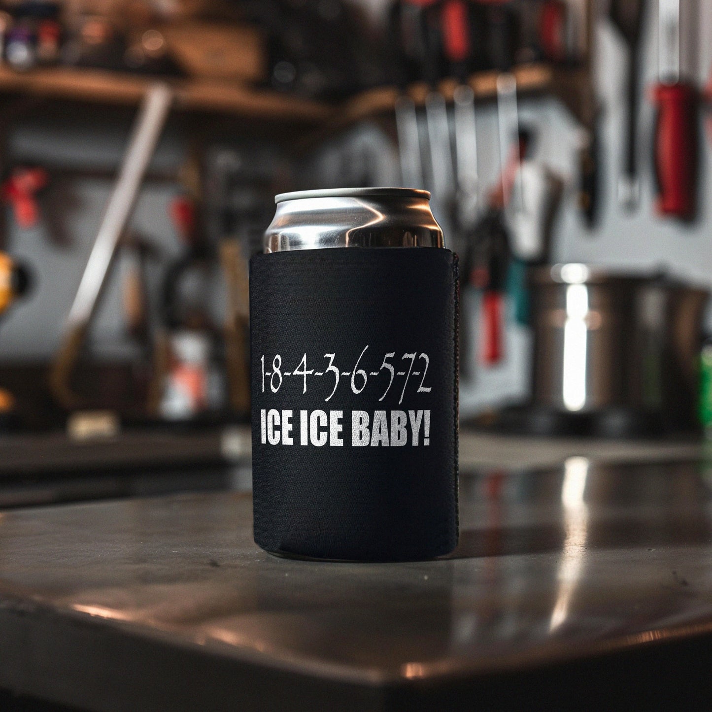 Ice Ice Baby Chevy BigBlock Can Koozie