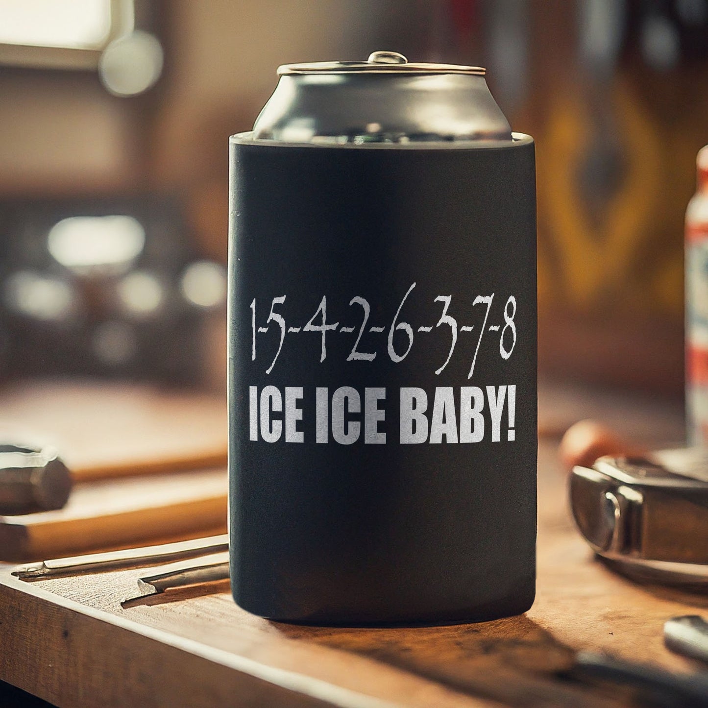 Ice Ice Baby Ford Coyote Can Koozie