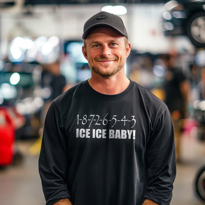 1-8-7-2-6-5-4-3 Ice Ice Baby GM LS Unisex Long Sleeve Tee