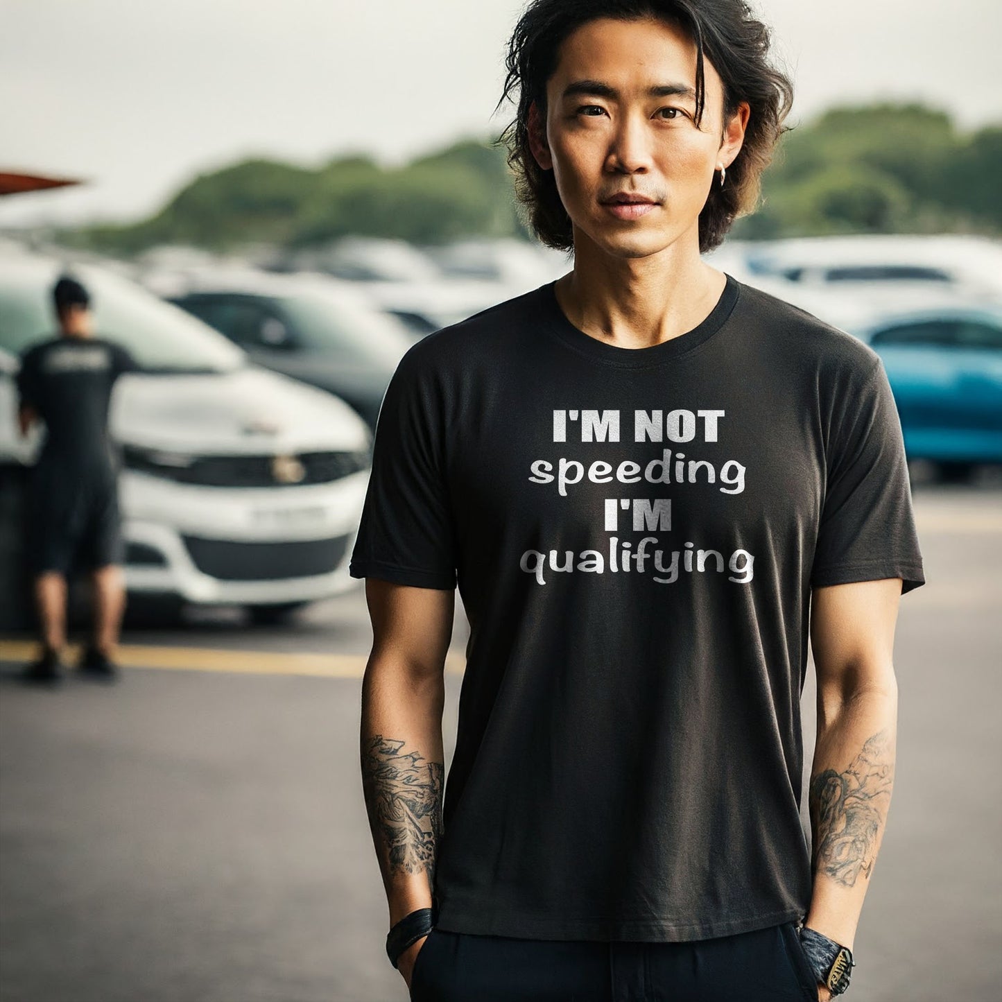 I'm Not Speeding I'm Qualifying Unisex T-Shirt