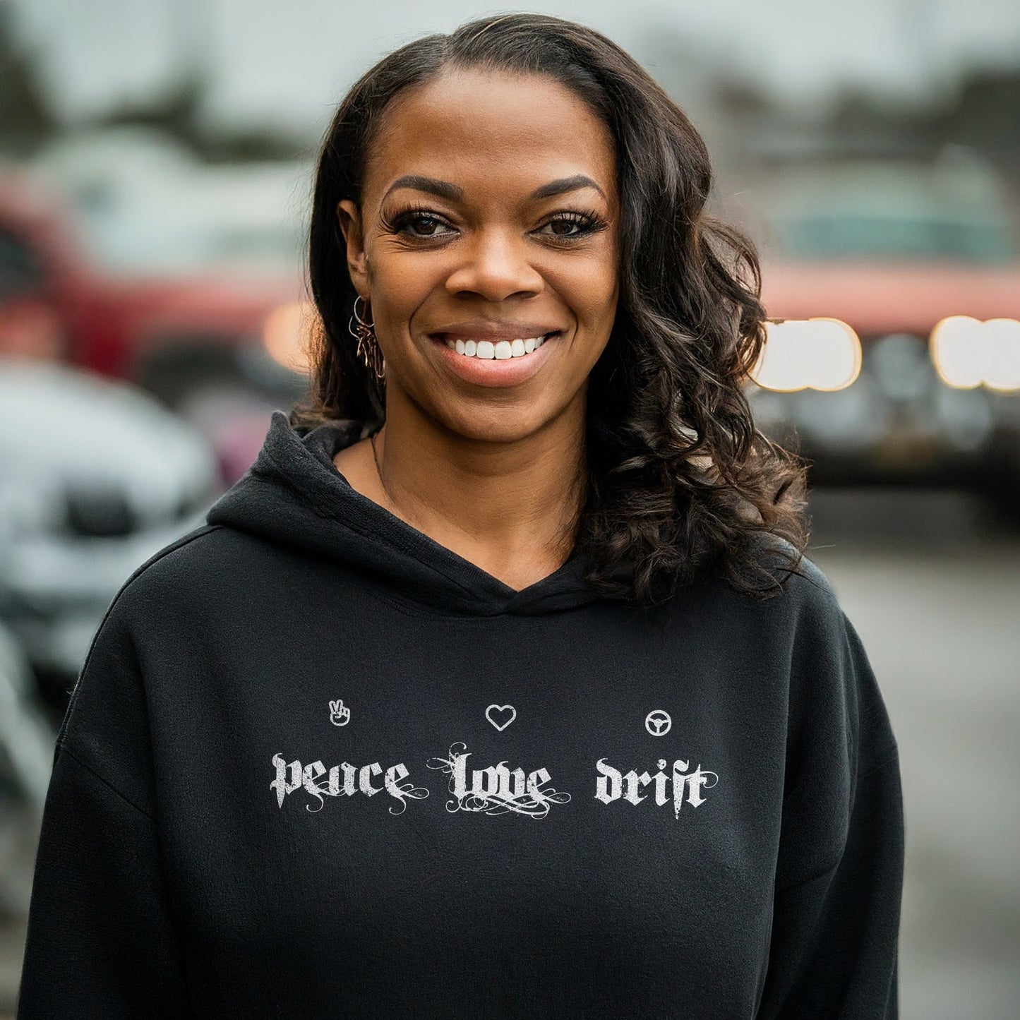 Peace Love Drift Unisex Hoodie