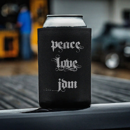 Peace Love JDM Can Koozie