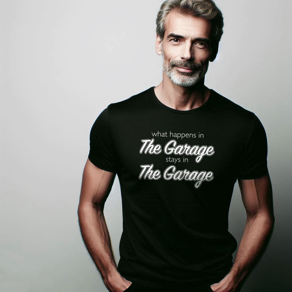 What Happens In The Garage Stays In The Garage Unisex T-Shirt